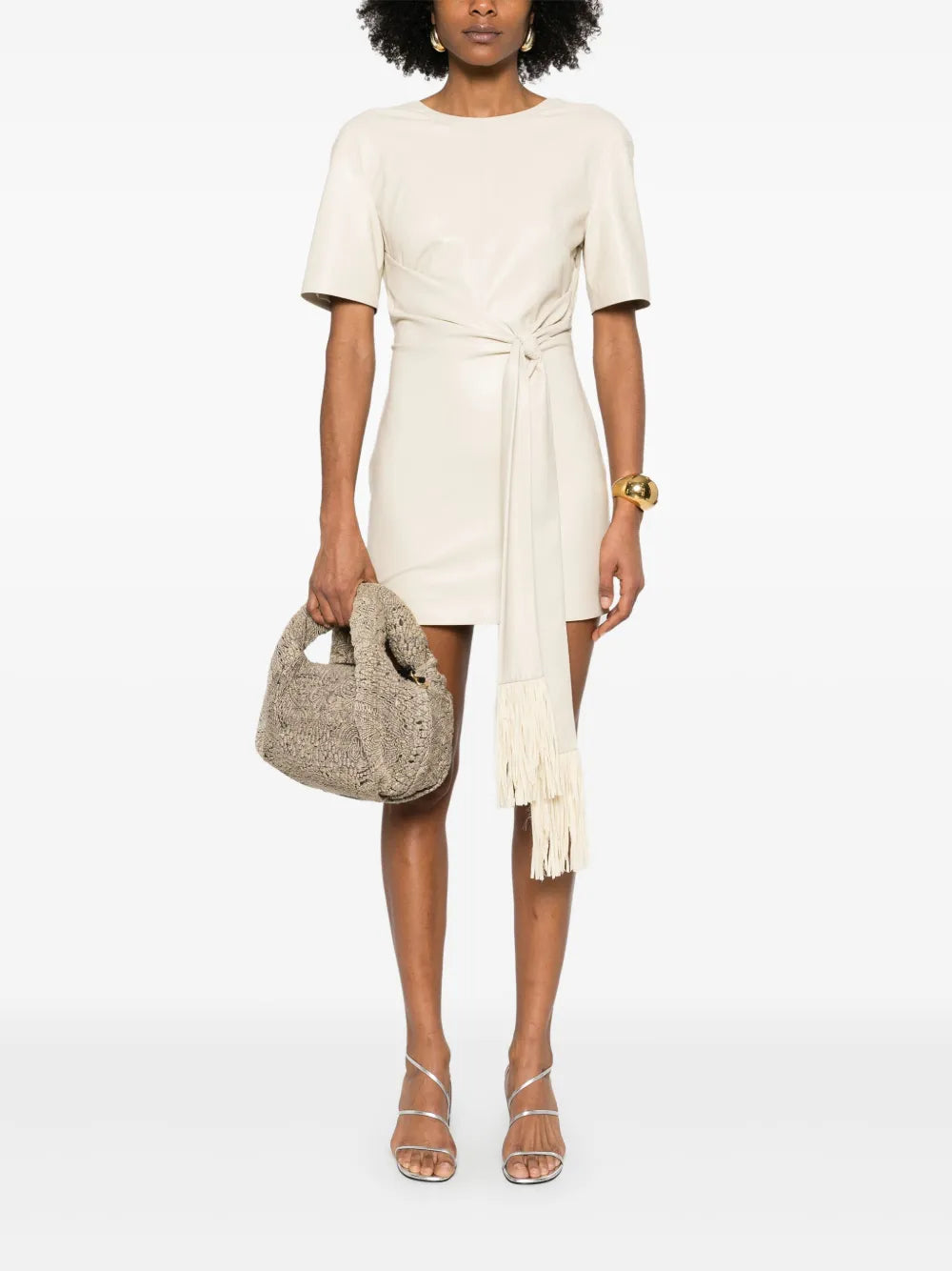 Knot-Detail Mini Dress