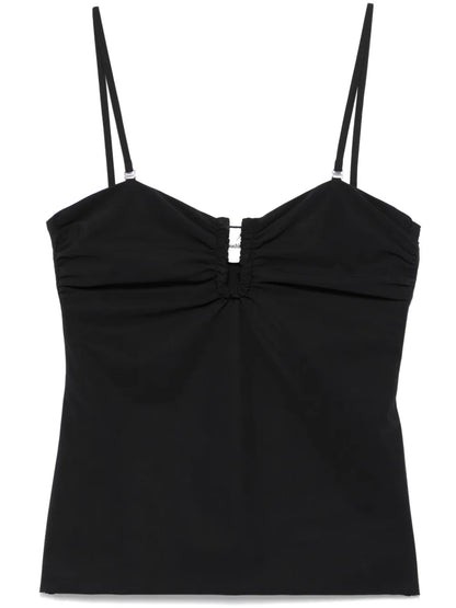 Ruched-Detail Tank Top