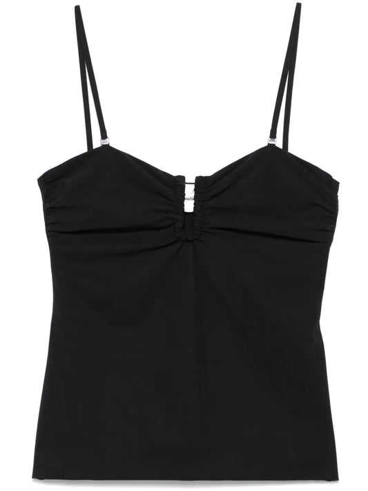 Ruched-Detail Tank Top