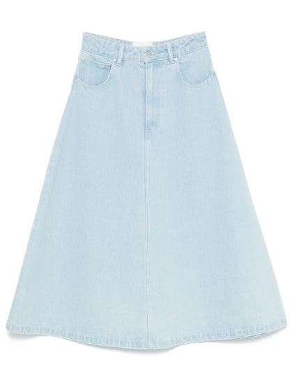 Denim Midi Skirt