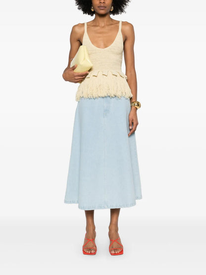Denim Midi Skirt