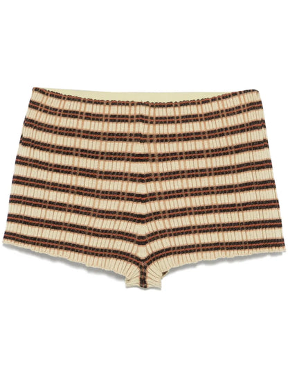 Ribbed-Knit Shorts