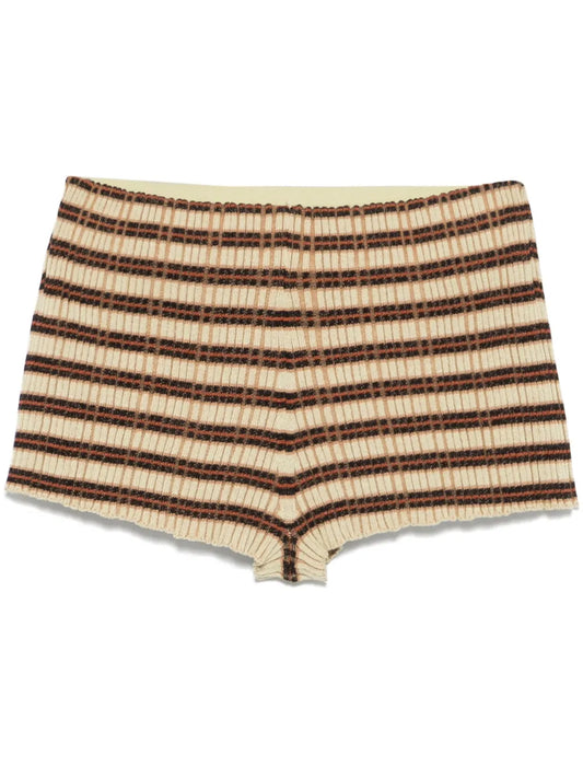 Ribbed-Knit Shorts