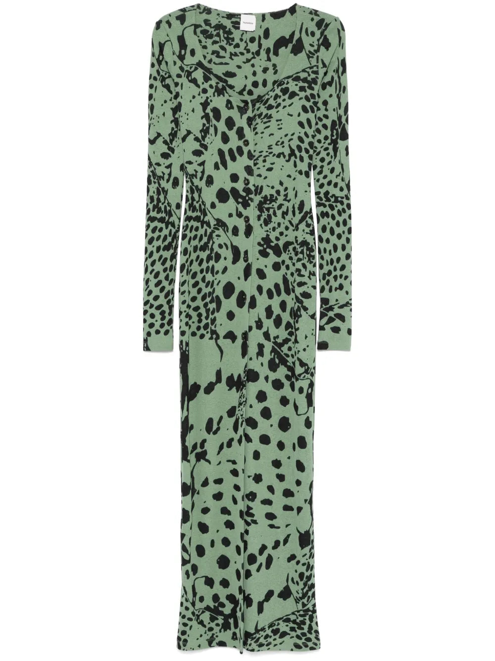 Leopard-Print Maxi Dress