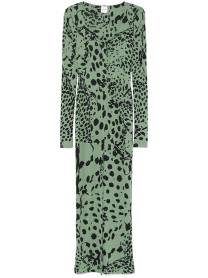Leopard-Print Maxi Dress