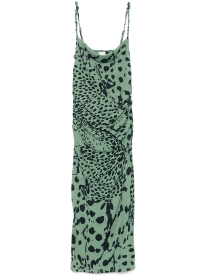Animal-Print Midi Dress
