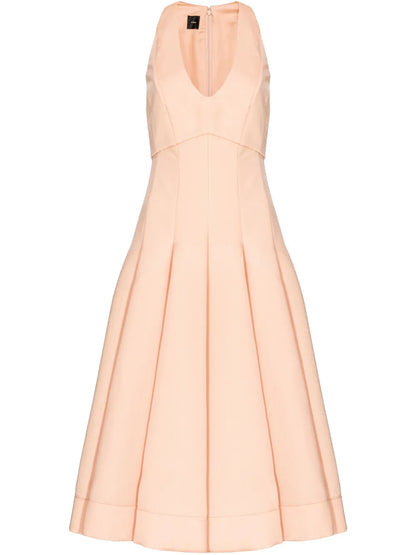 Pleated Midi Dress