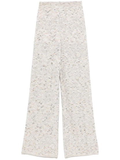 Sequinned Flared Trousers