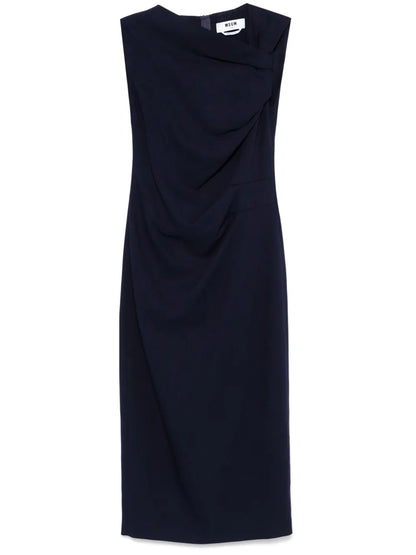 Twist-Detail Midi Dress