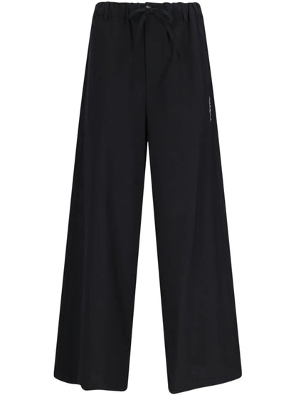 Logo-Print Flared Trousers