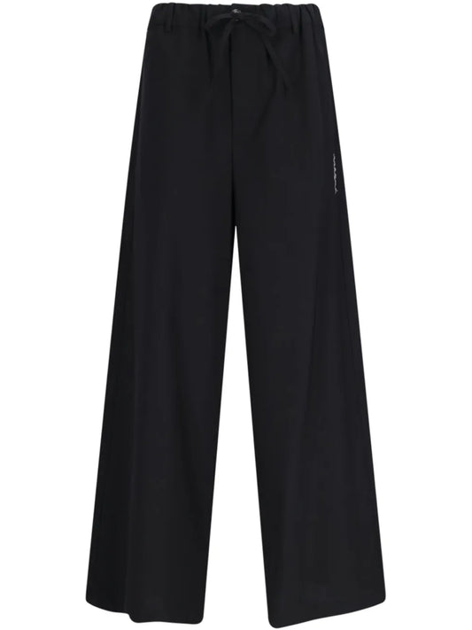 Logo-Print Flared Trousers