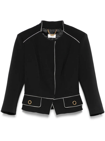 Scarf-Detailed Jacket