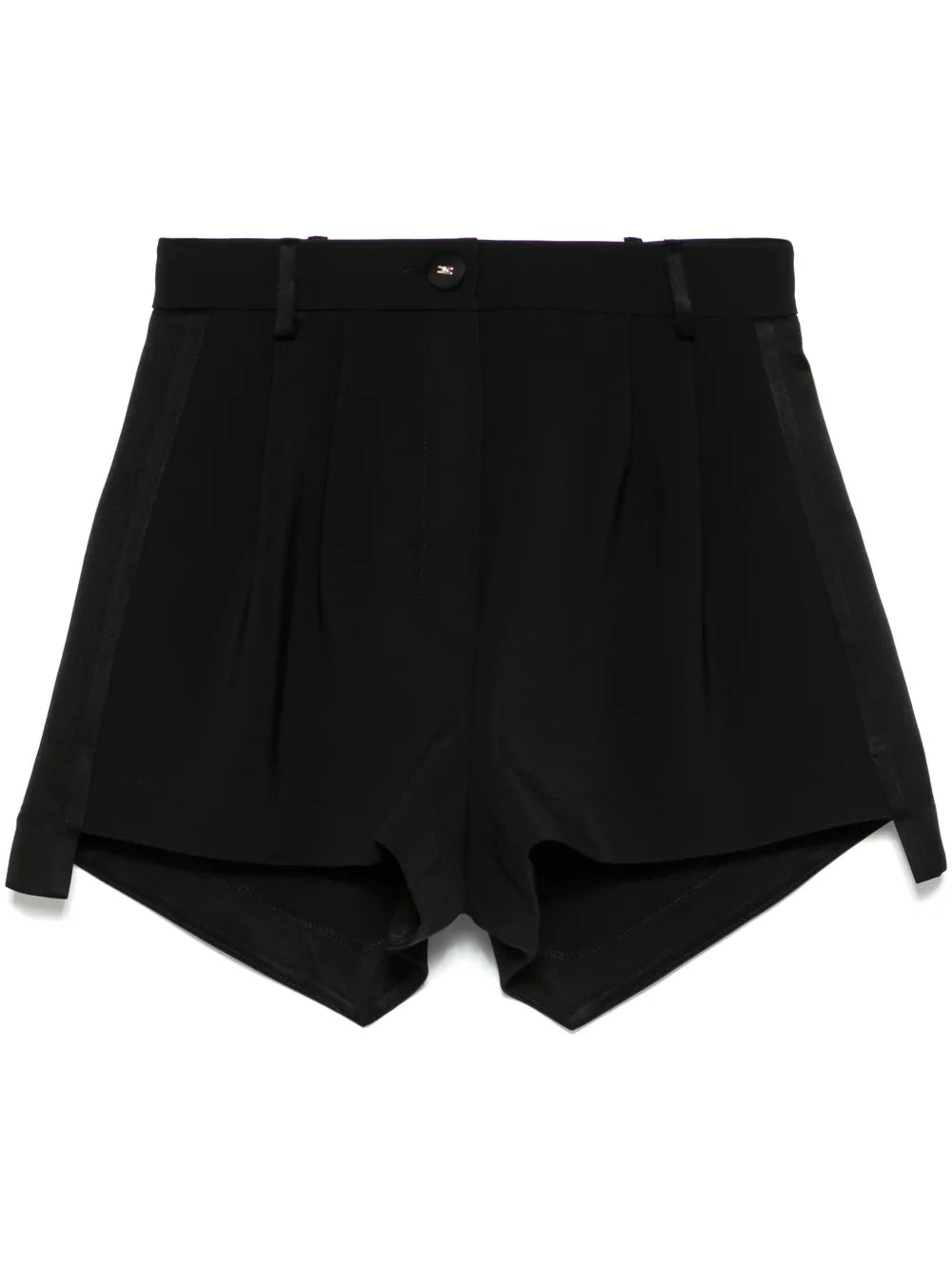 Satin-Bands Crepe Shorts