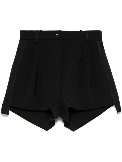 Satin-Bands Crepe Shorts