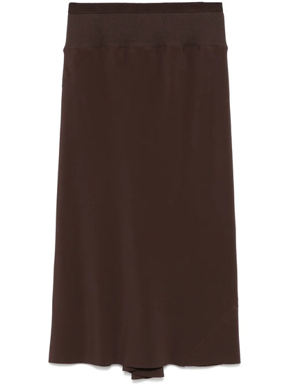 Knee Bias Midi Skirt