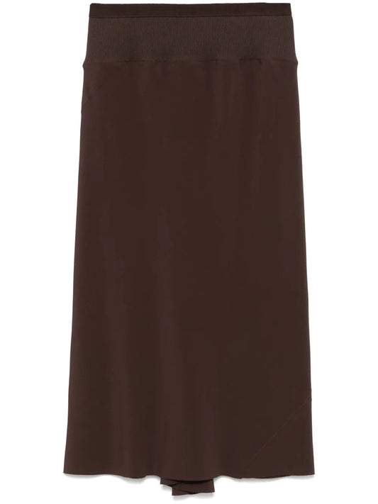 Knee Bias Midi Skirt