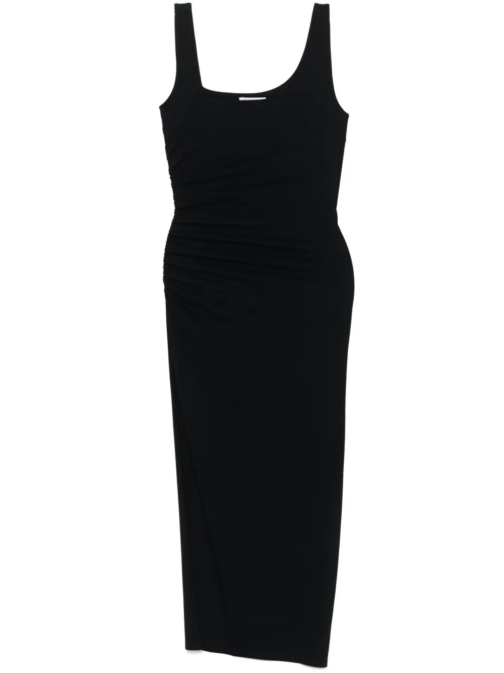 Ruched-Detail Midi Dress