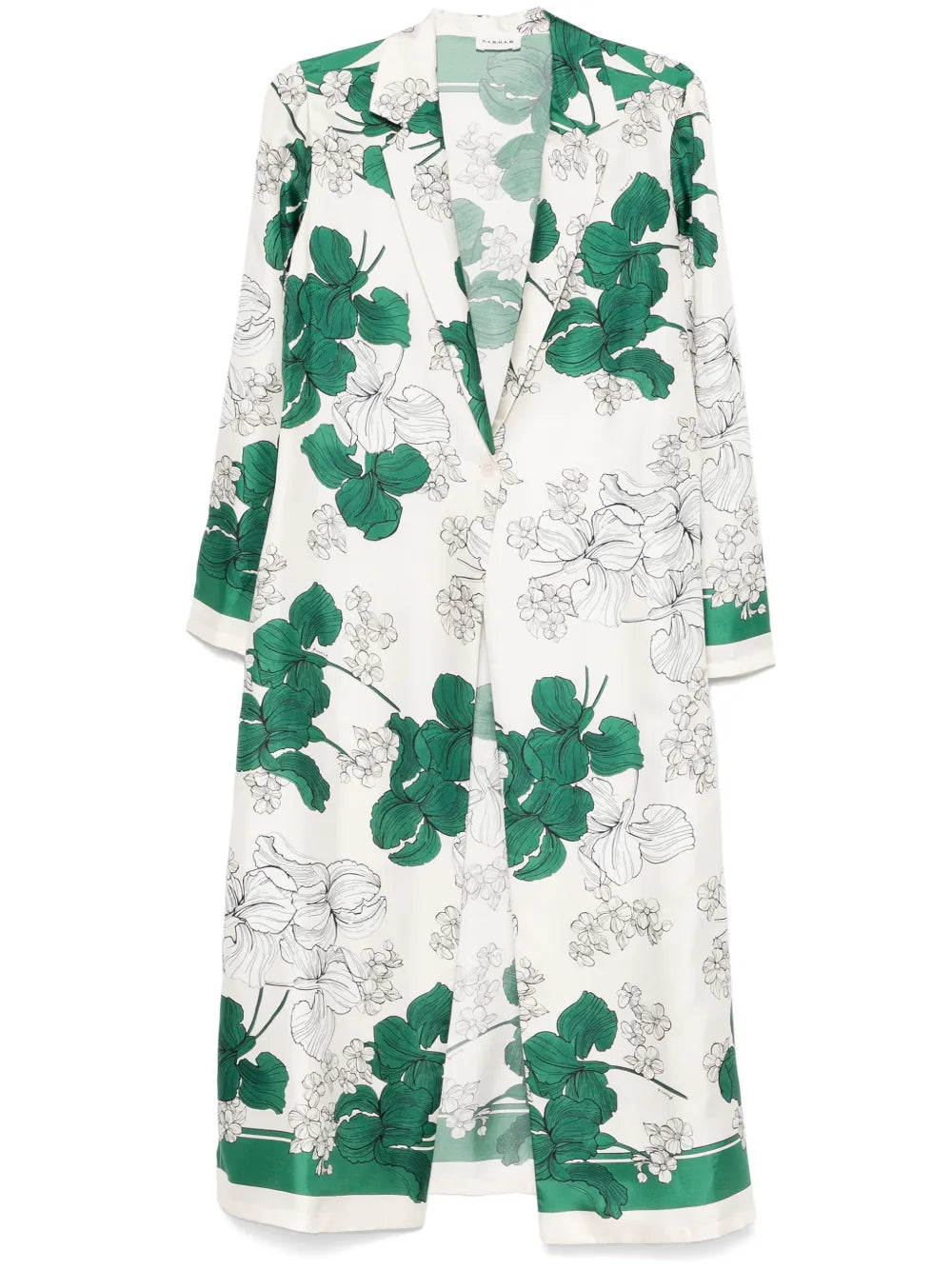 Floral-Print Coat