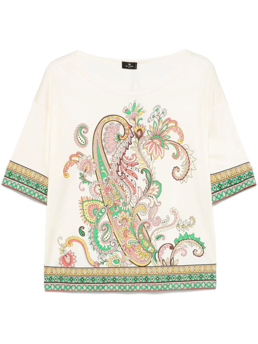 Paisley-Print T-Shirt