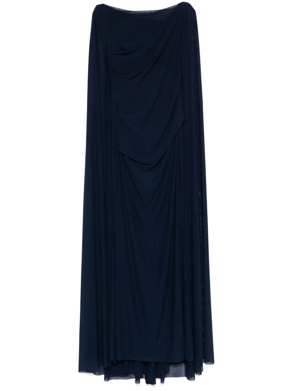 Cape-Insert Tulle Dress