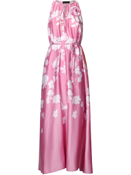 Printed Satin Dress