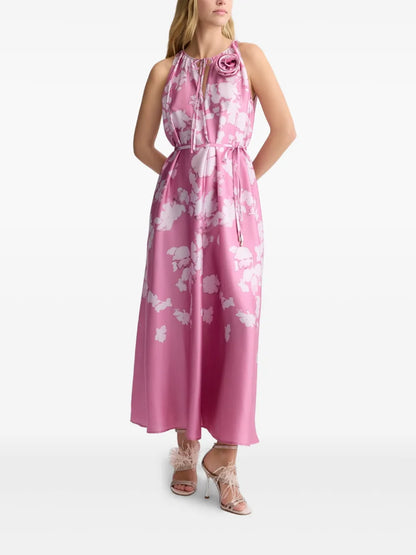 Printed Satin Dress
