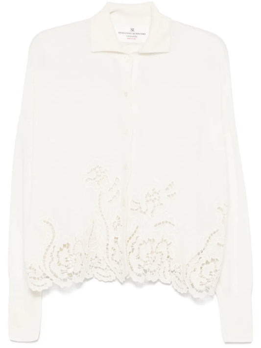 Guipure-Lace Cardigan