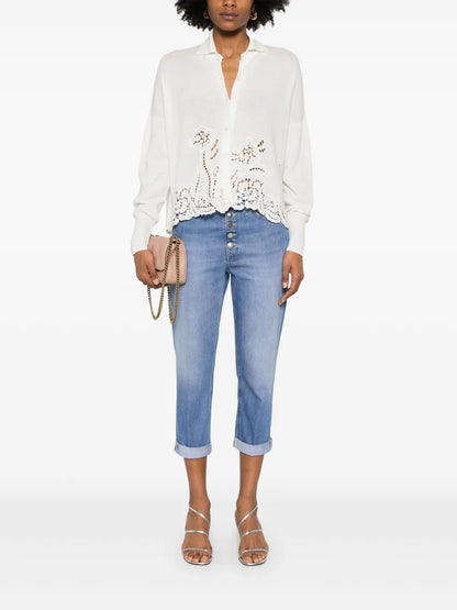 Guipure-Lace Cardigan