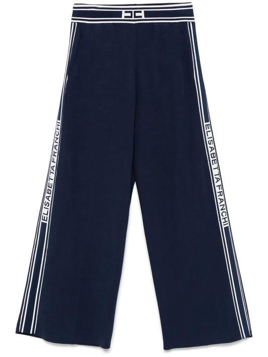 Contrasting-Bands Trousers