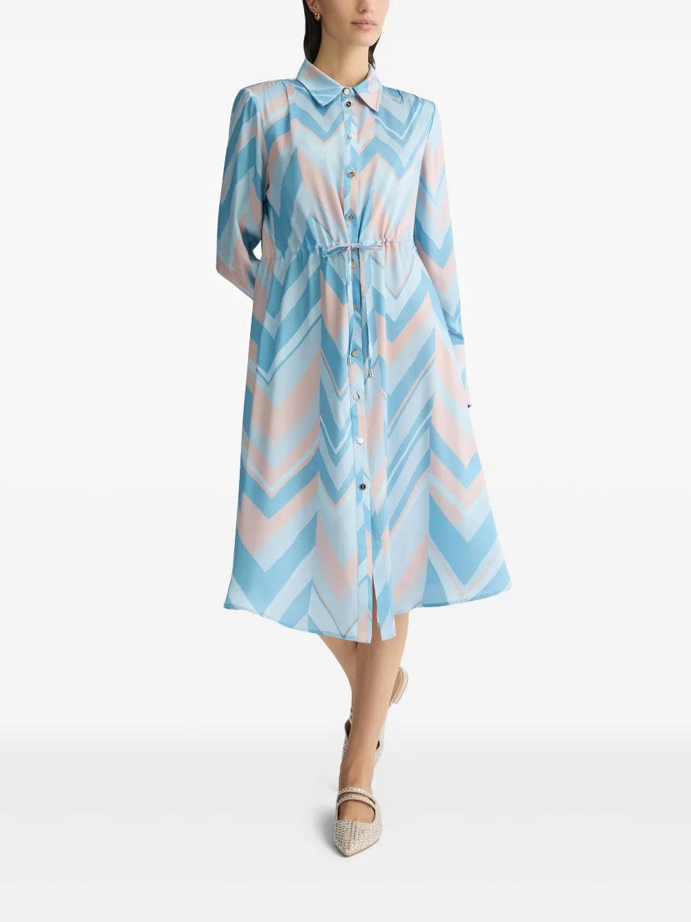 Printed Shirt Dress