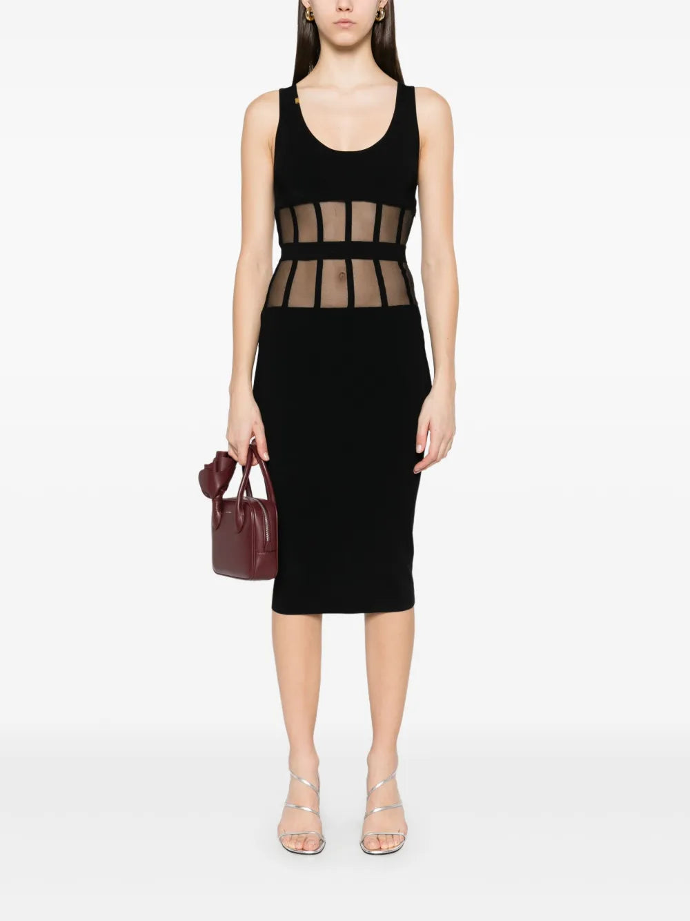 Corset-Cuts Midi Dress