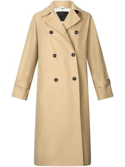 Double-Breasted Belted Trench Coat