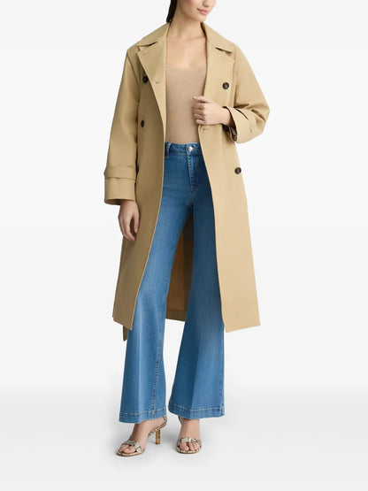 Double-Breasted Belted Trench Coat