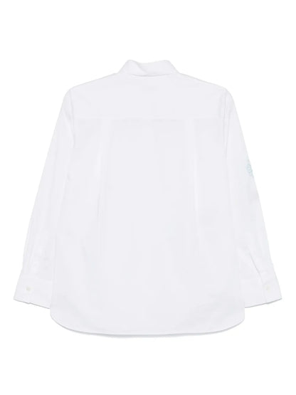 Floral-Embroidery Shirt