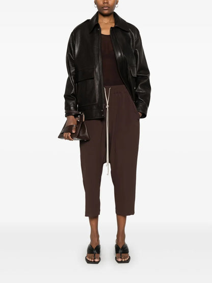 Drawstring Cropped Trousers