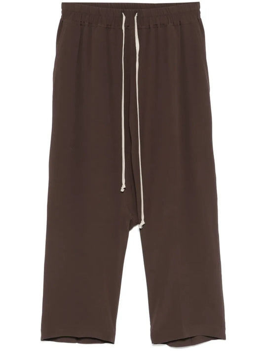 Drawstring Cropped Trousers