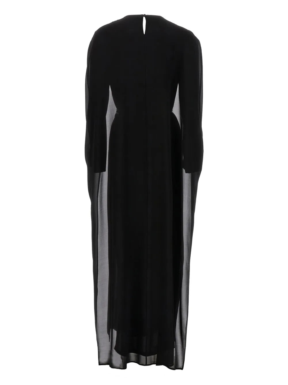 Cape-Insert Maxi Dress