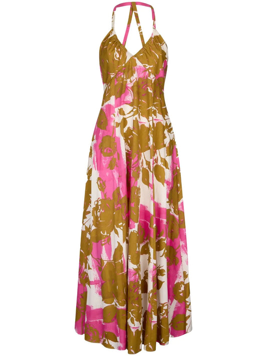 Printed Poplin Dress