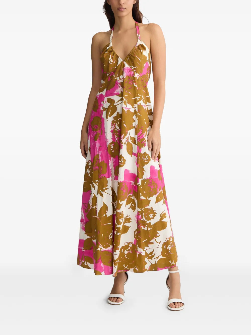 Printed Poplin Dress