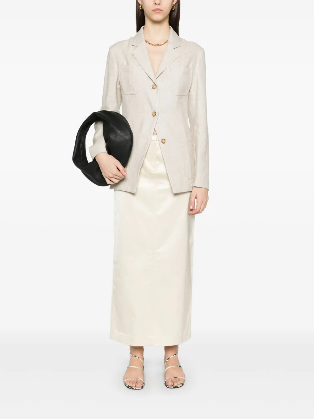 Notched-Lapels Blazer