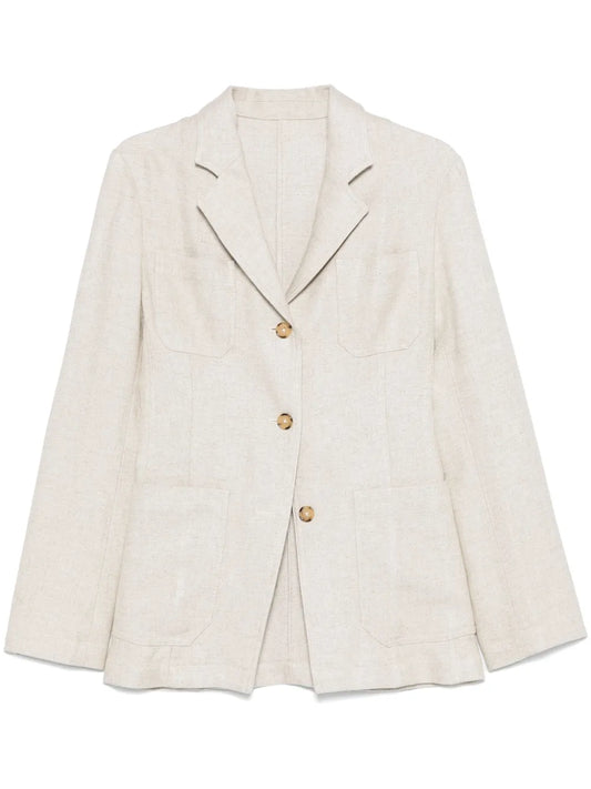 Notched-Lapels Blazer