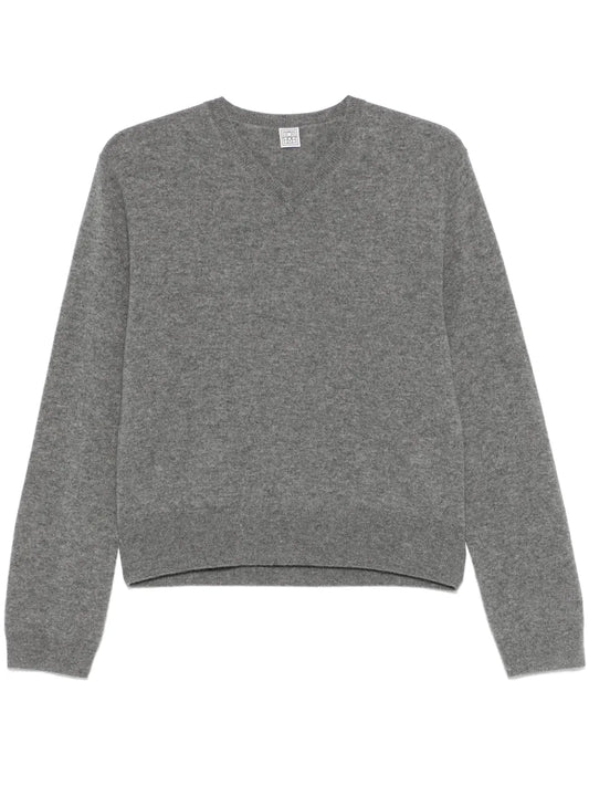 V-Neck Knit Sweater