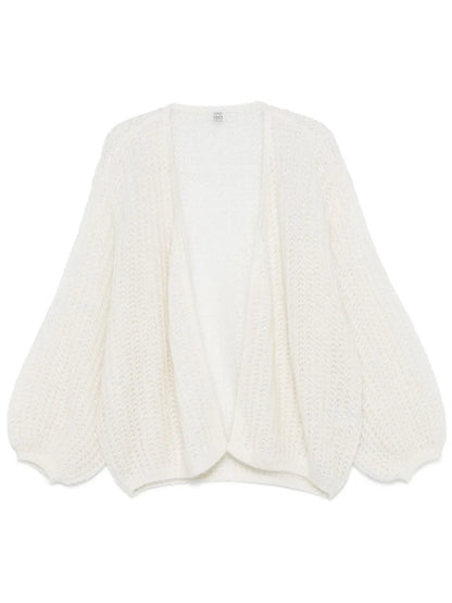 Puff-Sleeve Cardigan