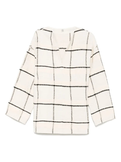 Windowpane-Check Tunic