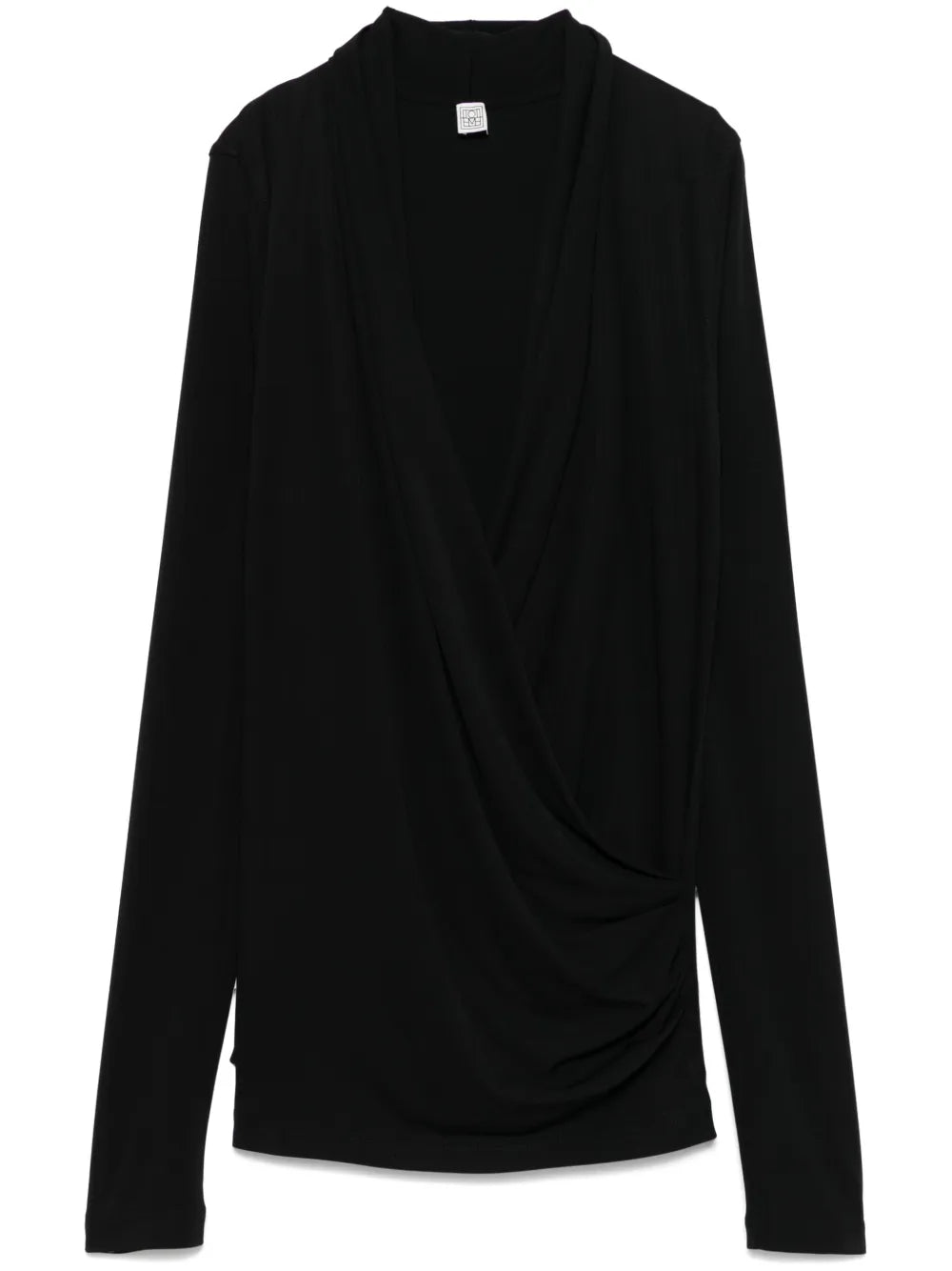 Overlapped Jersey Blouse