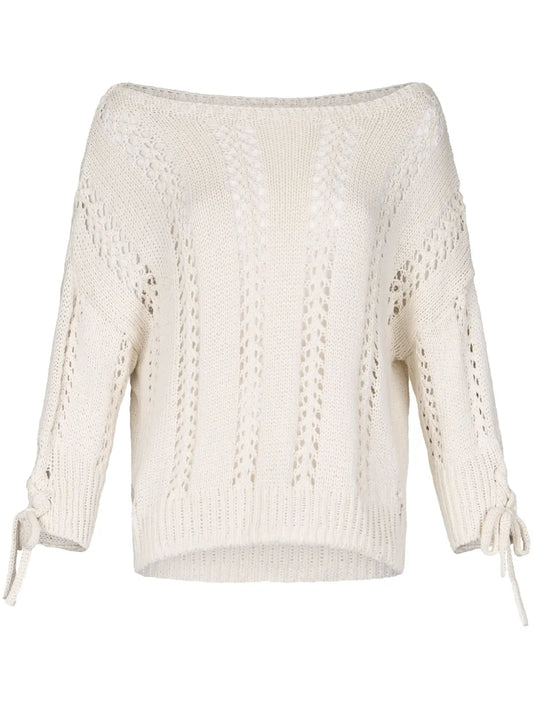 Crochet-Knit Sweater