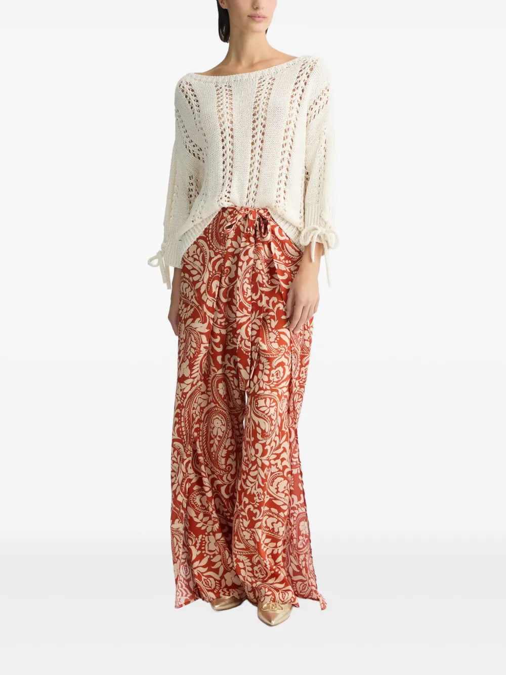 Crochet-Knit Sweater