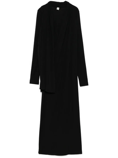 Overlapped Jersey Dress