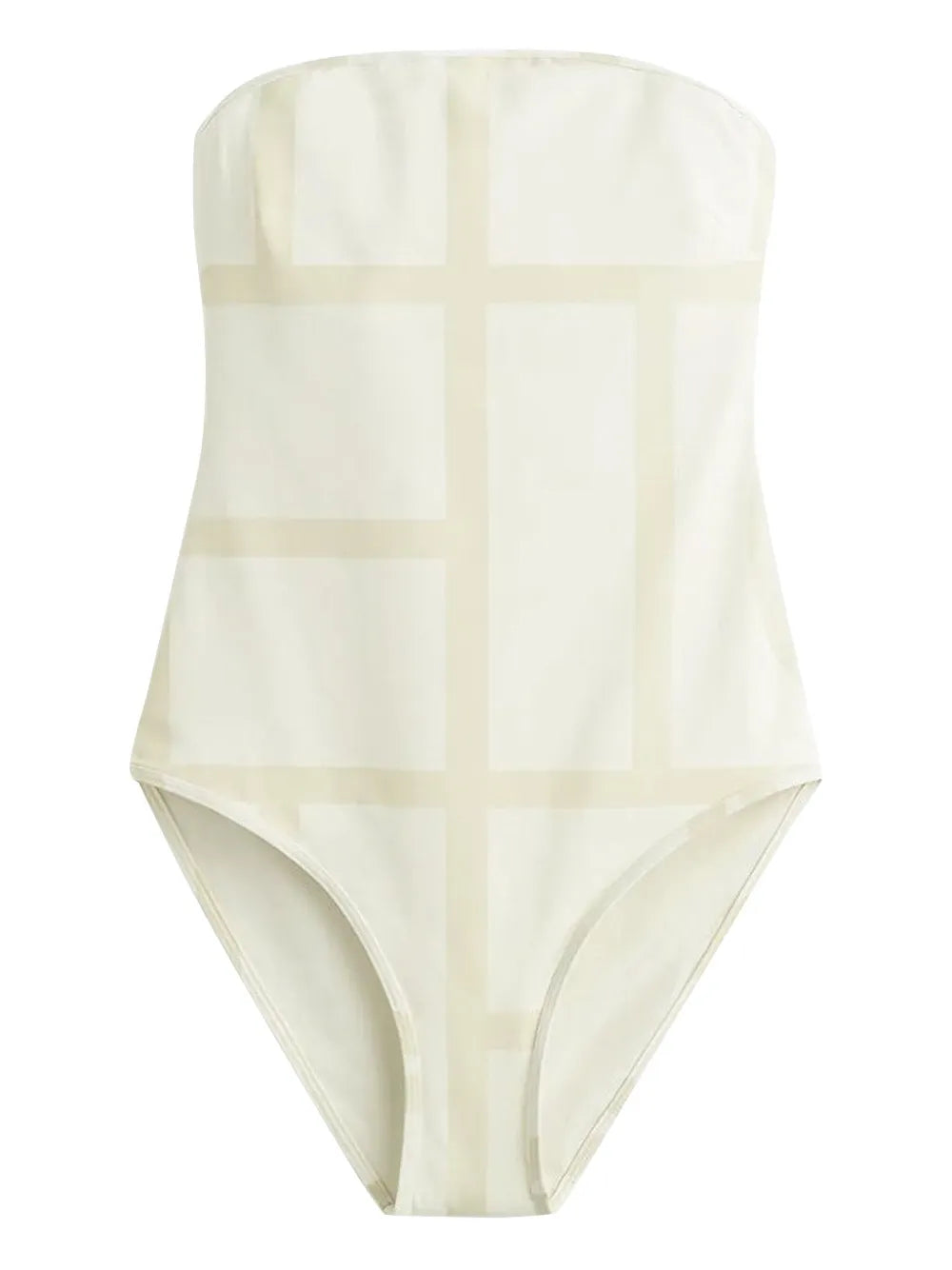 Monogram Strapless Swimsuit