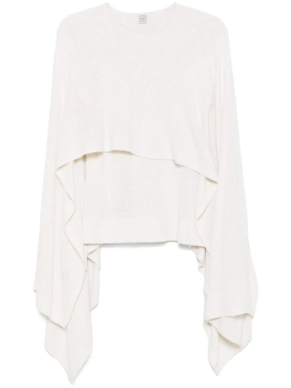 Bouclé Cape Sweater